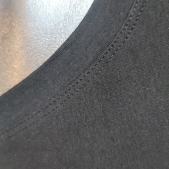 Moschino long sleeve cotton t-shirt with crystal logo and cotton accents size 6 - Picture 5 of 9